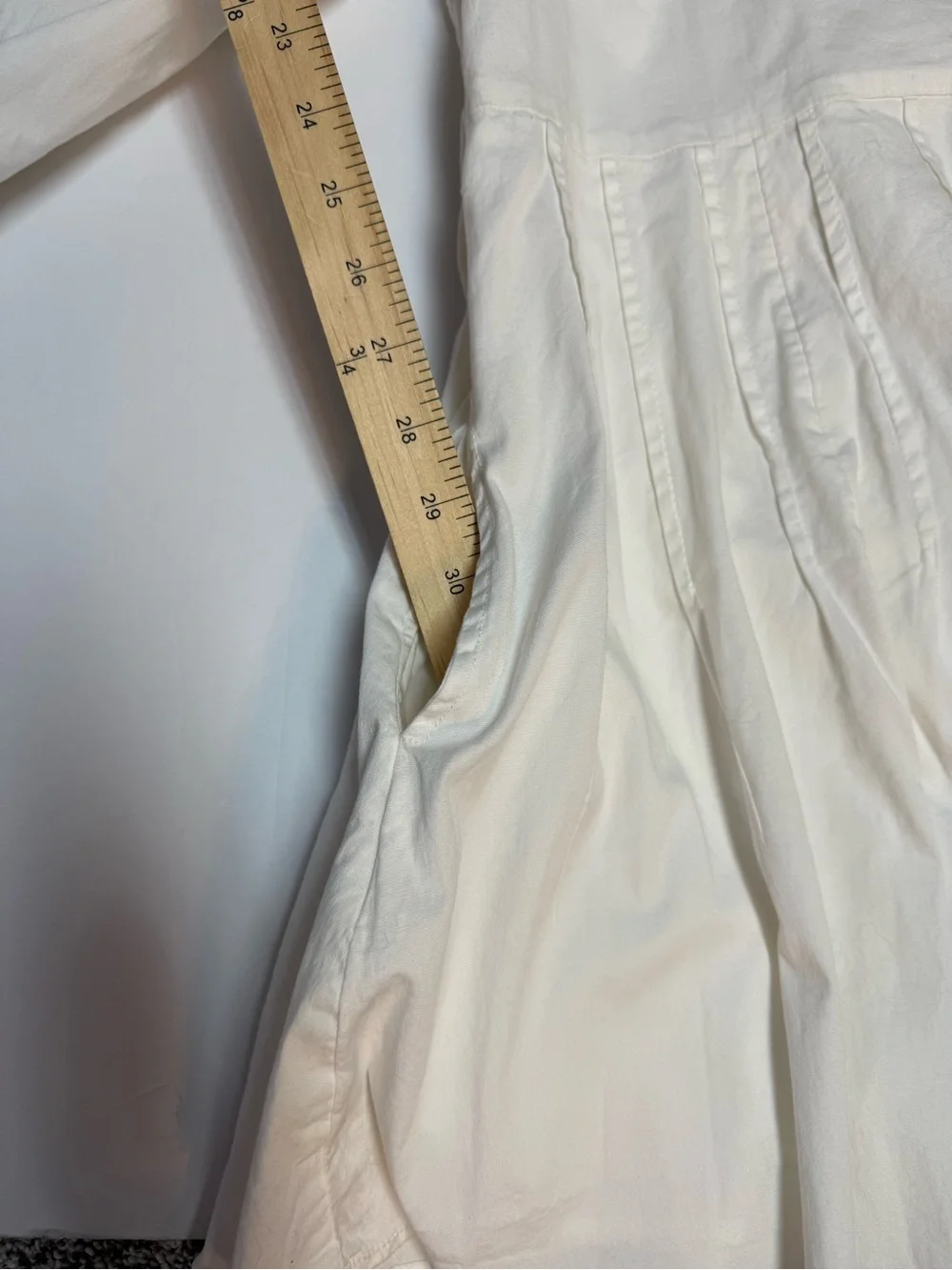 NWT Free People marvelous Mia long sleeve Button-Front Ivory Mini Shirt Dress XS - Picture 16 of 16